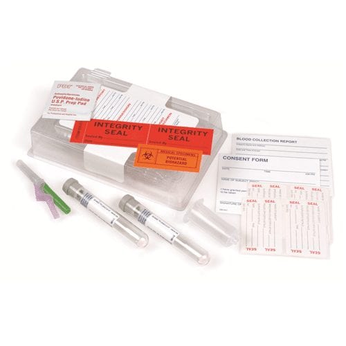 Forensics Source Blood Alcohol Collection Kit w/Eclipse Safety Needles 4995-1 - Tactical & Duty Gear